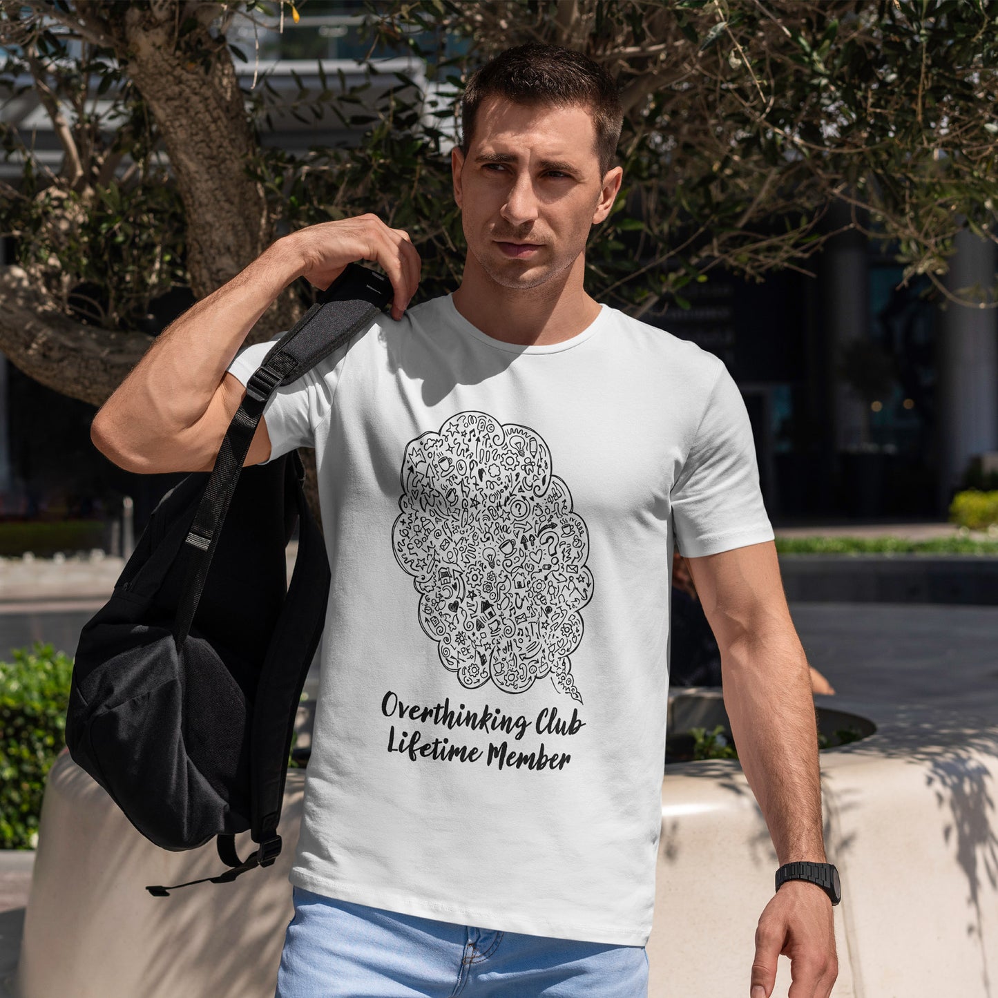 Overthinking Club Shirt – Lifetime Member Funny Mental Health Tee