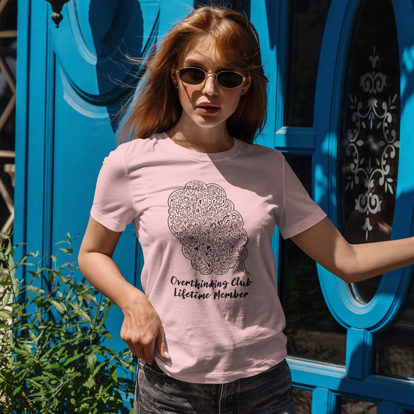 Overthinking Club Shirt – Lifetime Member Funny Mental Health Tee