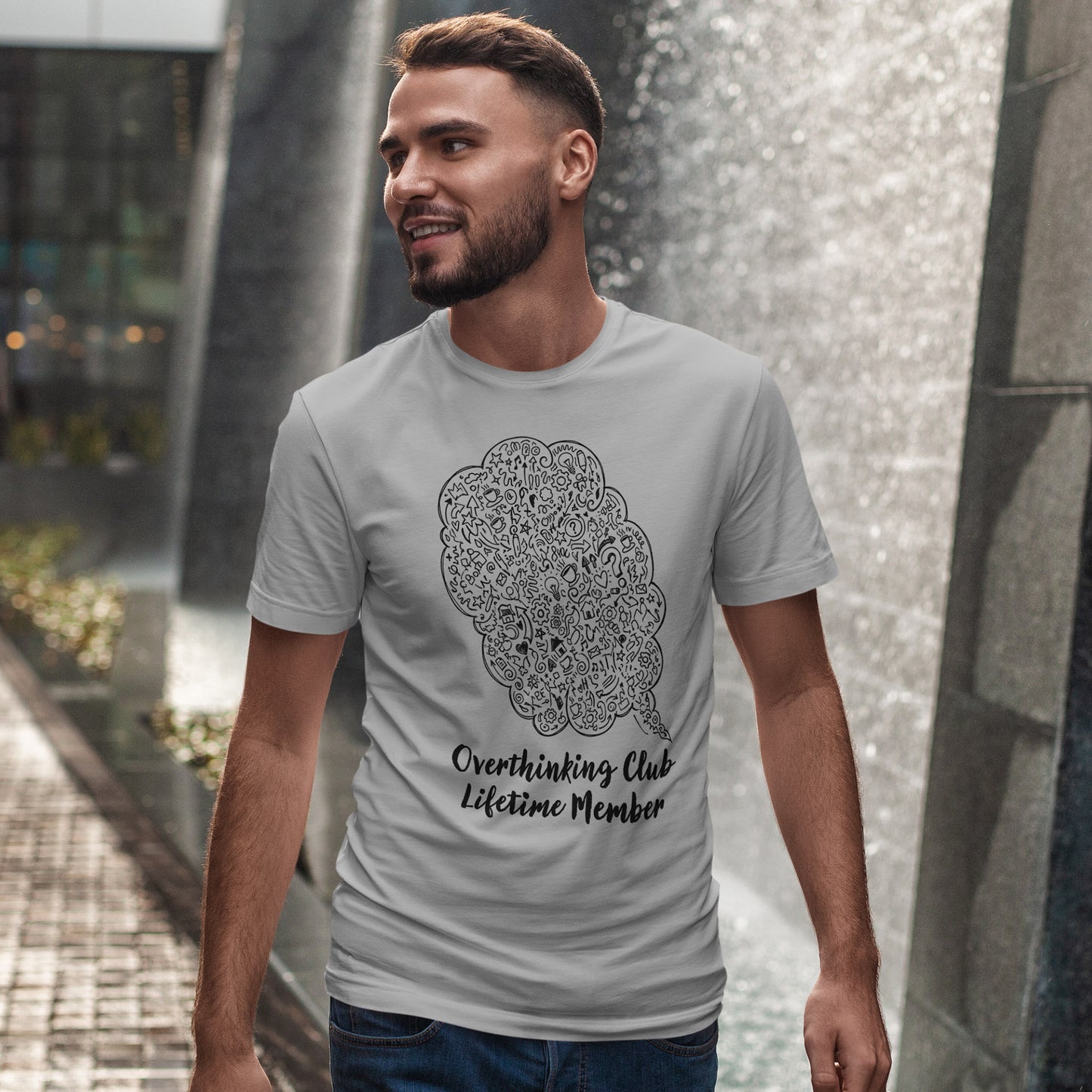 Overthinking Club Shirt – Lifetime Member Funny Mental Health Tee