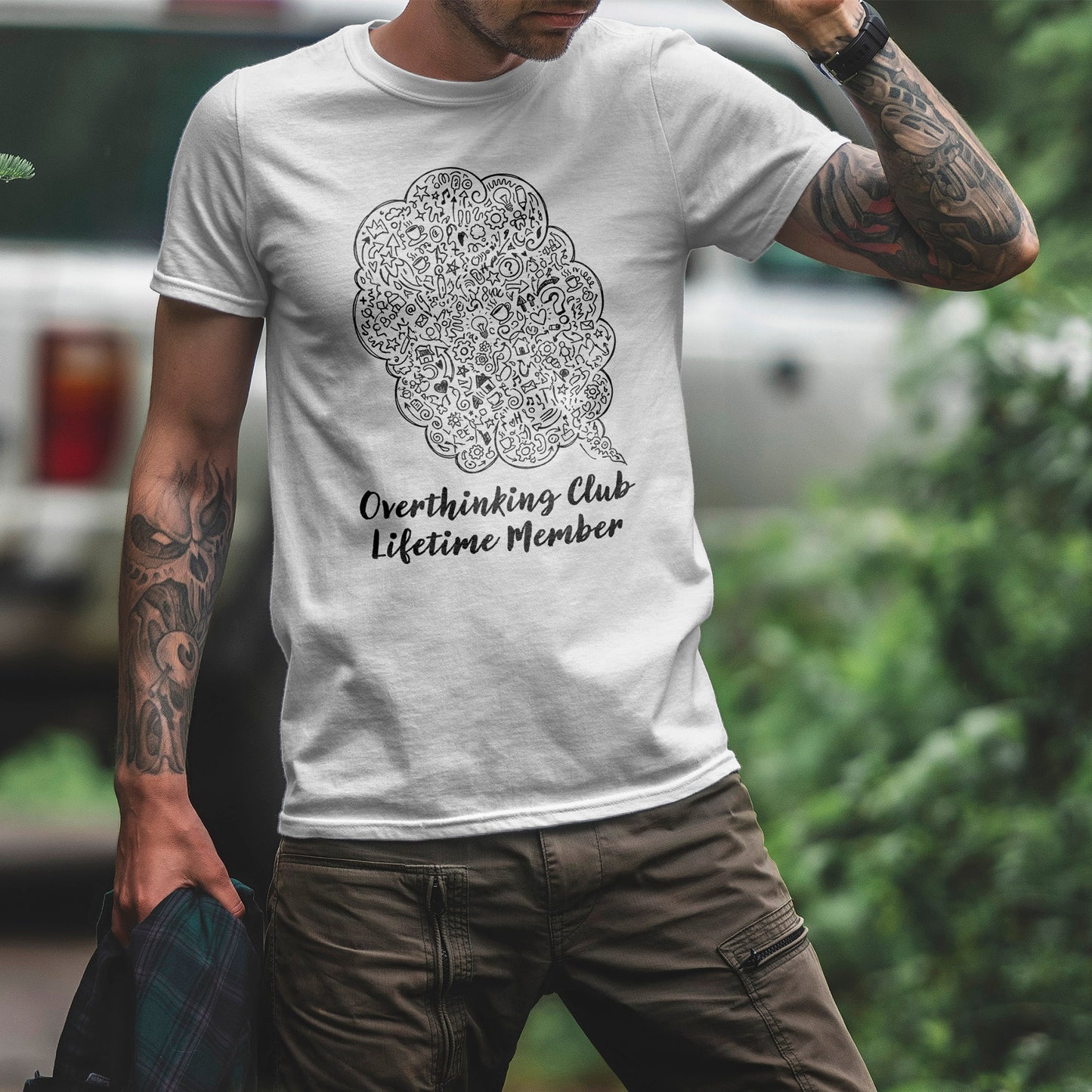 Overthinking Club Shirt – Lifetime Member Funny Mental Health Tee