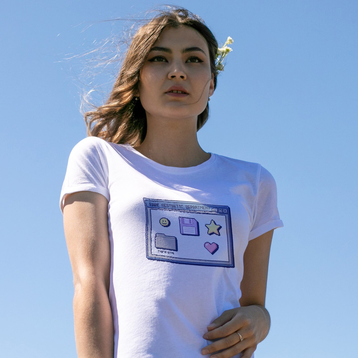 Rare Aesthetic Department Shirt – Pastel Pixel Y2K Vaporwave Tee