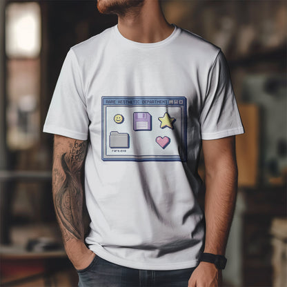 Rare Aesthetic Department Shirt – Pastel Pixel Y2K Vaporwave Tee