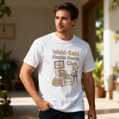 Wabi-Sabi Mental Health Club Shirt – Cozy Self-Care Aesthetic Tee