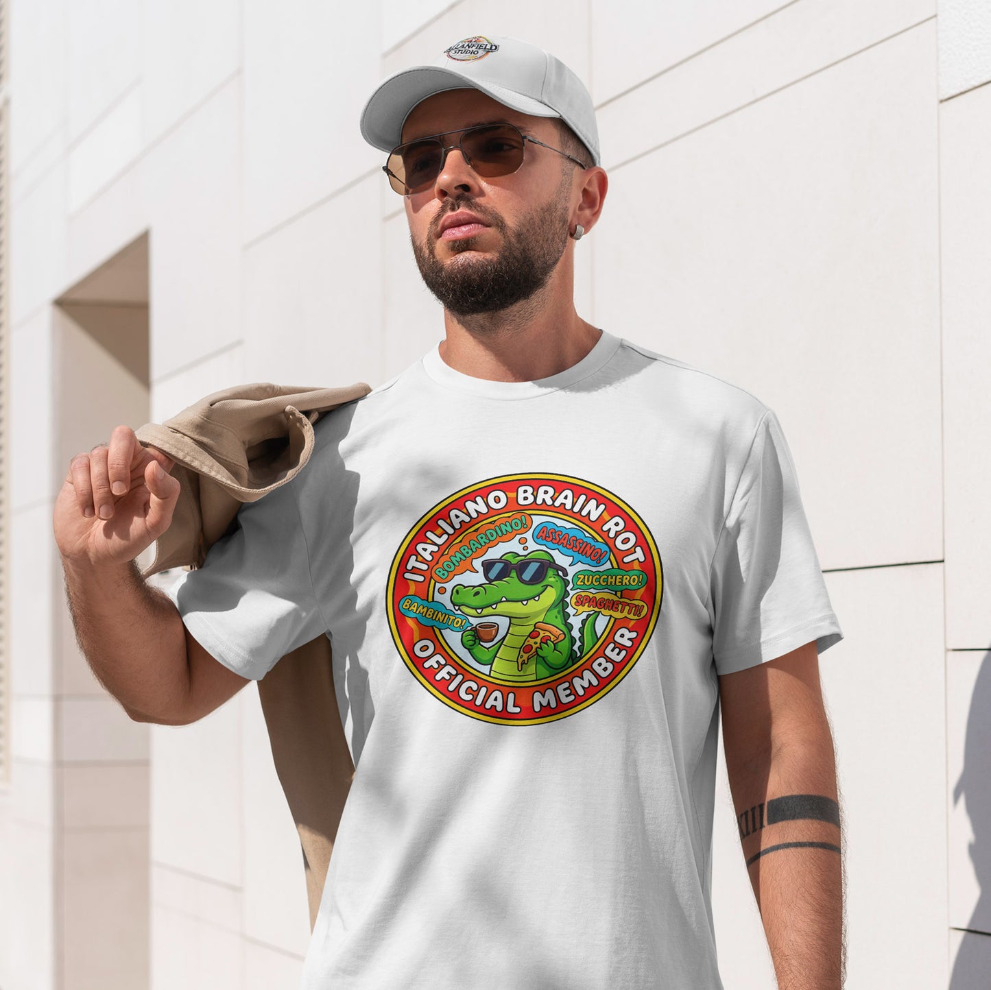 Italiano Brain Rot Shirt – Bombardino Crocodile Meme Tee, Absurd Humour T-Shirt