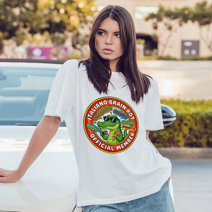 Italiano Brain Rot Shirt – Bombardino Crocodile Meme Tee, Absurd Humour T-Shirt