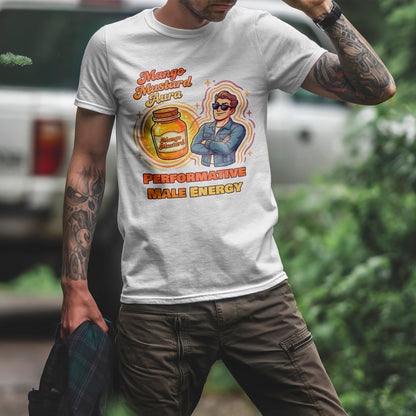 Mango Mustard Aura Shirt – Performative Male Energy Meme Tee
