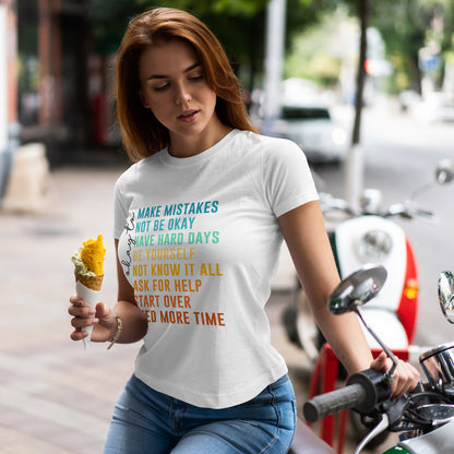 It's Okay To Make Mistakes Shirt - Mental Health Affirmation Tee