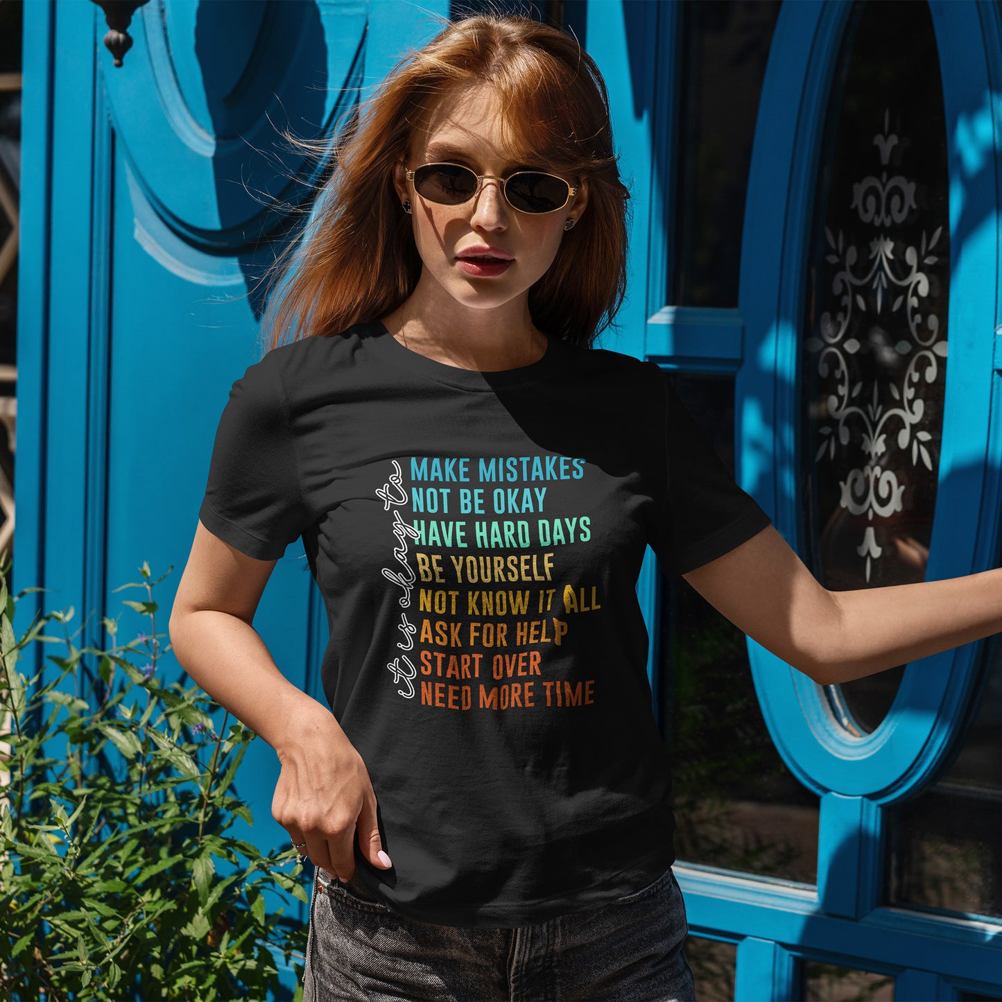 It's Okay To Make Mistakes Shirt - Mental Health Affirmation Tee