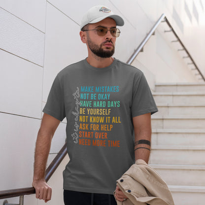 It's Okay To Make Mistakes Shirt - Mental Health Affirmation Tee