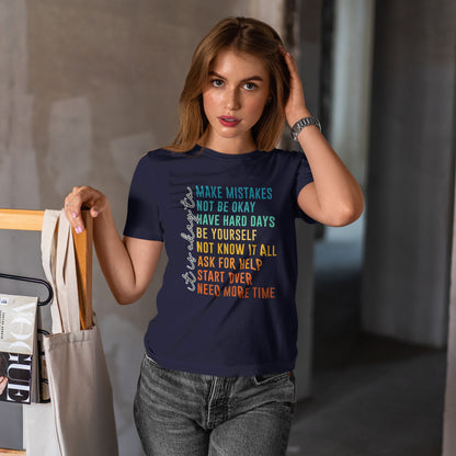 It's Okay To Make Mistakes Shirt - Mental Health Affirmation Tee