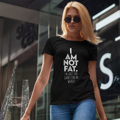 Ich bin nicht dick – Lustiges T-Shirt mit Body-Posit-Spruch