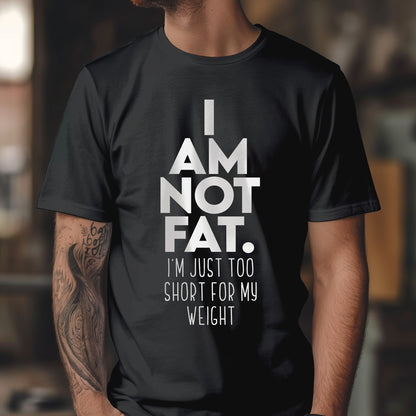 Ich bin nicht dick – Lustiges T-Shirt mit Body-Posit-Spruch