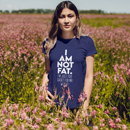 Ich bin nicht dick – Lustiges T-Shirt mit Body-Posit-Spruch