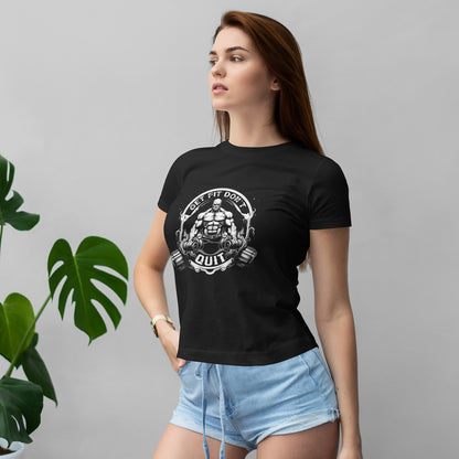 Get Fit Don’t Quit Shirt – Gym Motivation Weightlifting Tee