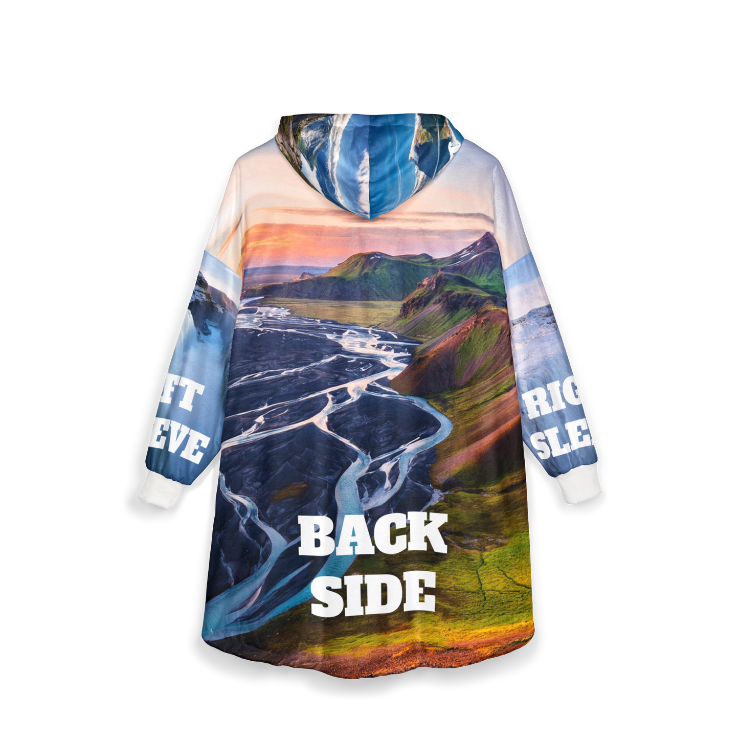 Personalisierte Kapuzendecke – Tragbare Kapuzendecke mit individuellem Aufdruck