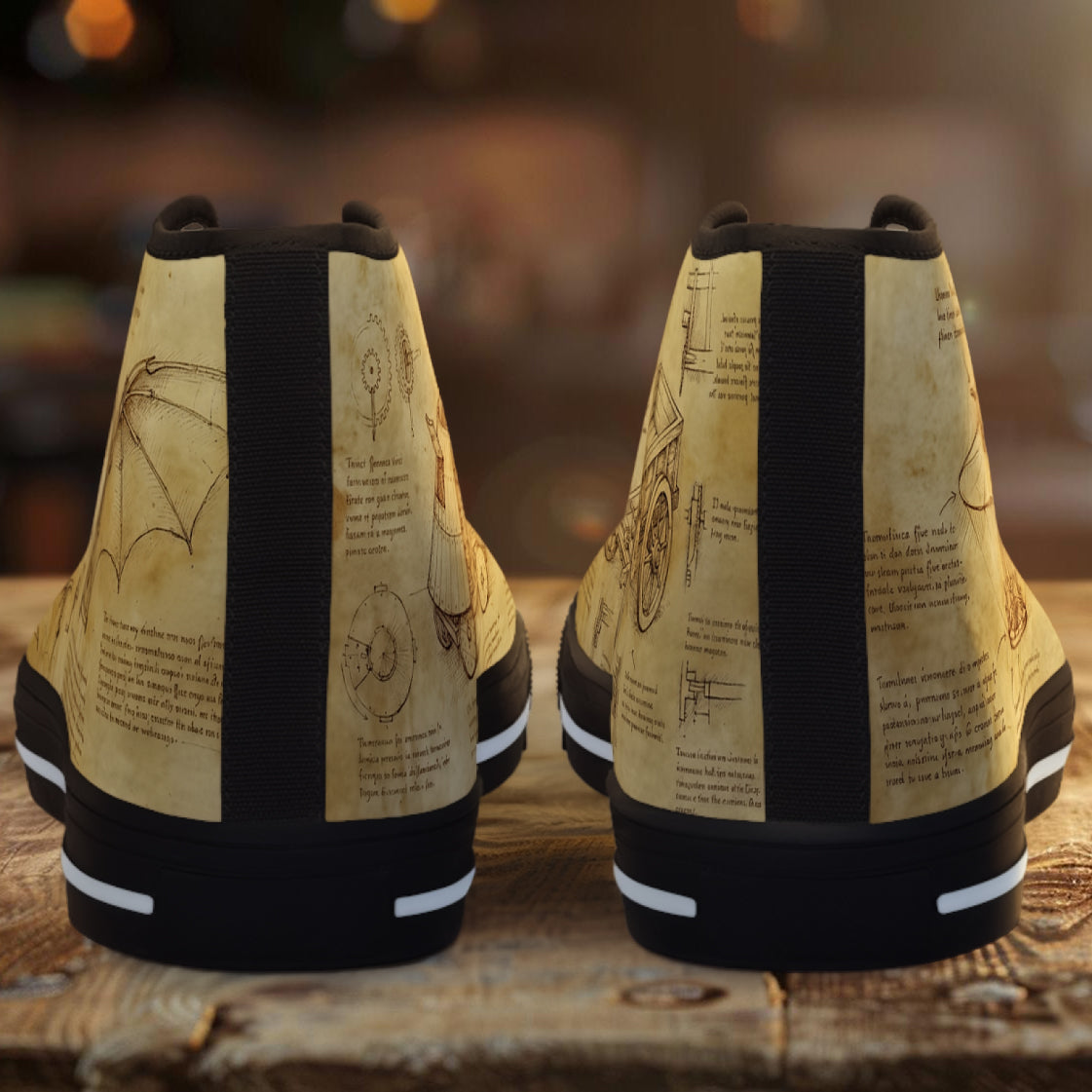 Da Vinci Herren-Sneaker – Vintage-Geschenk aus der Kunstgeschichte
