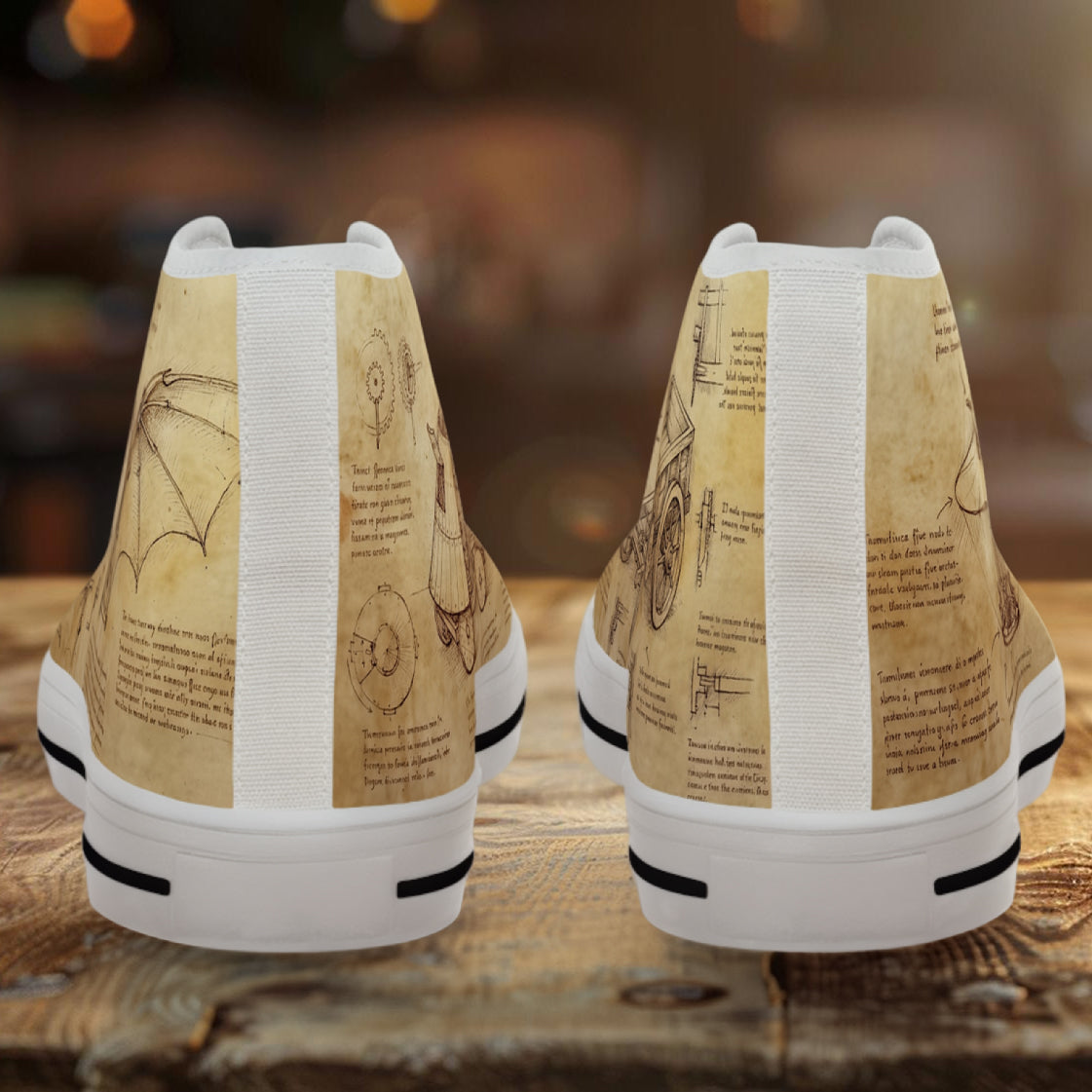 Da Vinci Herren-Sneaker – Vintage-Geschenk aus der Kunstgeschichte