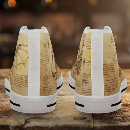 Da Vinci Herren-Sneaker – Vintage-Geschenk aus der Kunstgeschichte