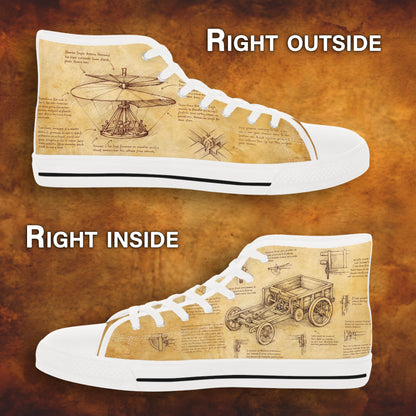 Da Vinci Herren-Sneaker – Vintage-Geschenk aus der Kunstgeschichte