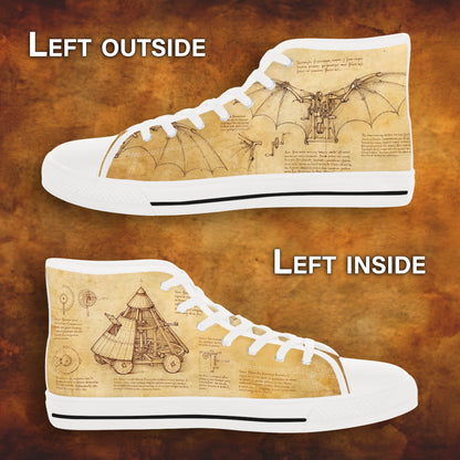 Da Vinci Herren-Sneaker – Vintage-Geschenk aus der Kunstgeschichte