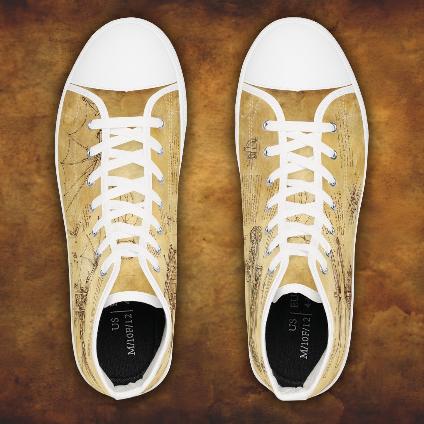 Da Vinci Herren-Sneaker – Vintage-Geschenk aus der Kunstgeschichte