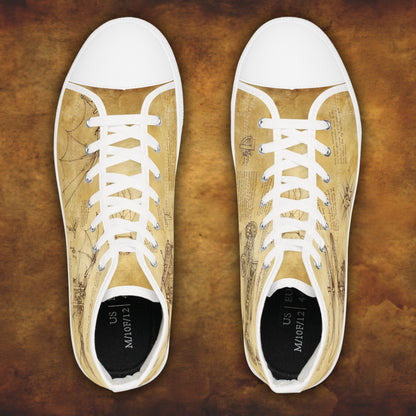 Da Vinci Herren-Sneaker – Vintage-Geschenk aus der Kunstgeschichte