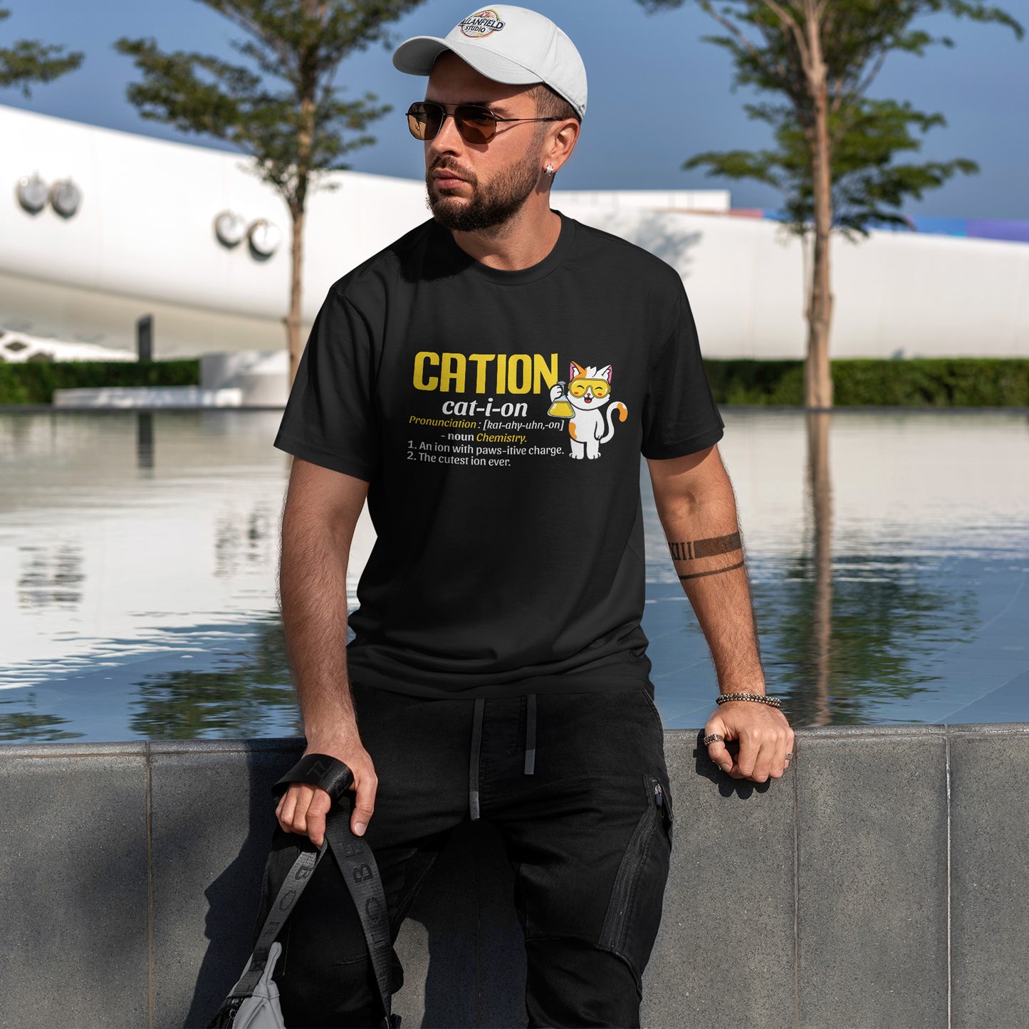 CATION cat-i-on Shirt - Funny Chemistry Cat Tee
