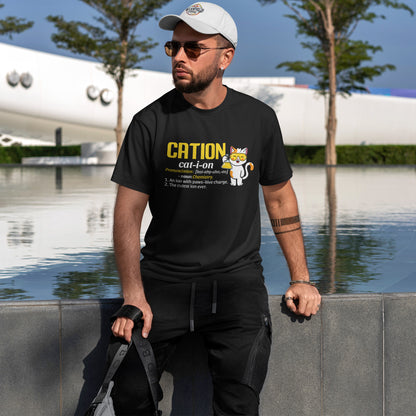 CATION cat-i-on Shirt - Funny Chemistry Cat Tee