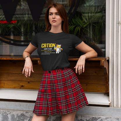 CATION cat-i-on Shirt - Funny Chemistry Cat Tee