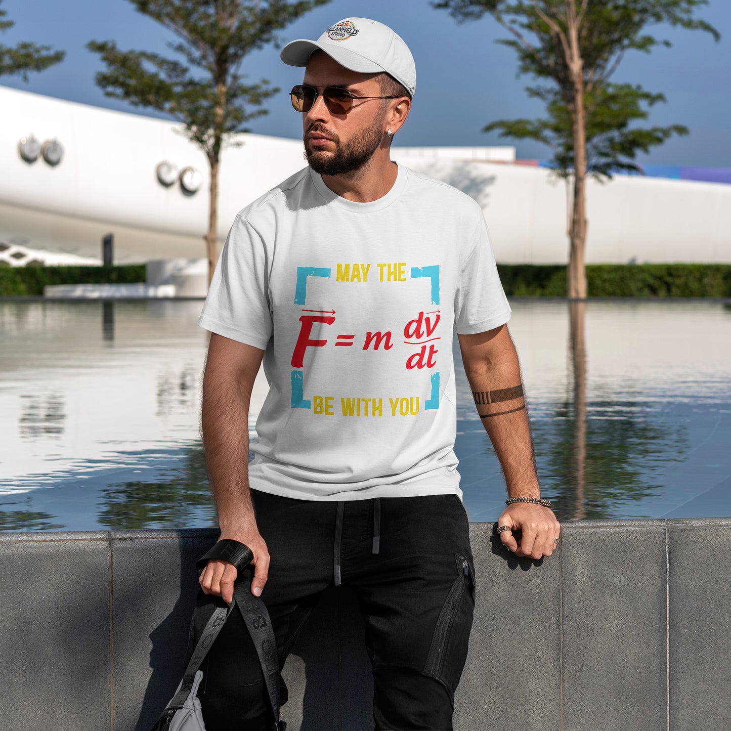 May The F Be With You - Funny Physics Force Equation Graphic Tee