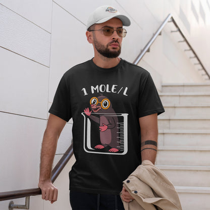 1 MOLE/L Shirt - Funny Chemistry Pun Tee, Science Nerd Gift