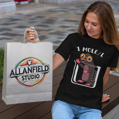 1 MOLE/L Shirt - Funny Chemistry Pun Tee, Science Nerd Gift