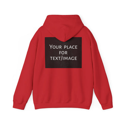 Bluza z kapturem z nadrukiem z przodu i/lub z tyłu – spersonalizowana bluza z tekstem lub obrazem, wyjątkowy prezent, spersonalizowana bluza unisex z kapturem na imprezy, logo i nie tylko