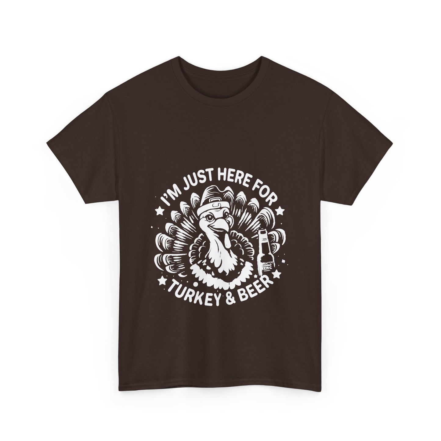Turkey and Beer T-Shirt - Funny Thanksgiving Drinking Tee