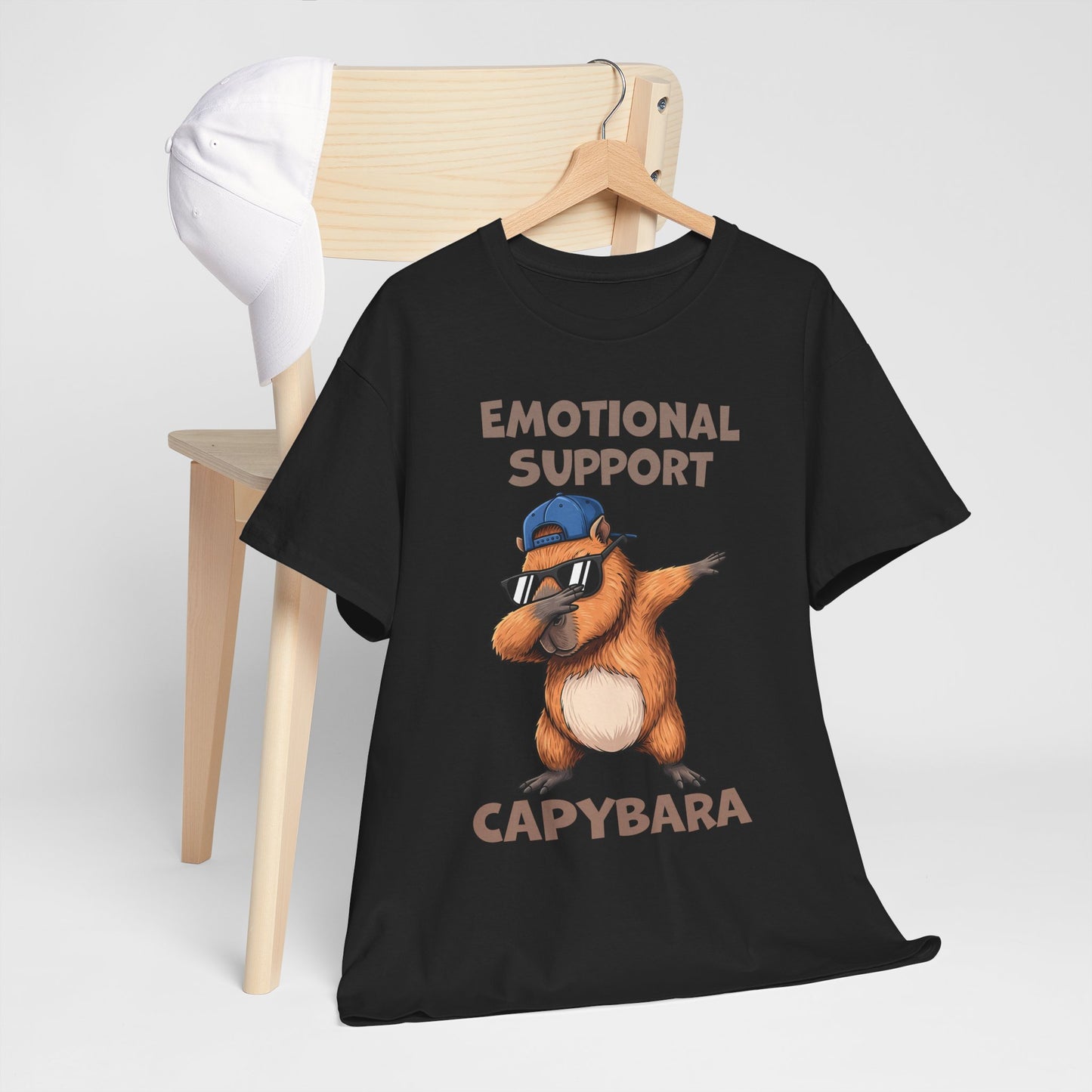 Emotional Support Capybara Shirt – Funny Dabbing Meme Animal Tee