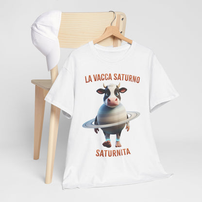La Vacca Saturno Shirt – Cute Saturn Cow Funny Space Meme Tee