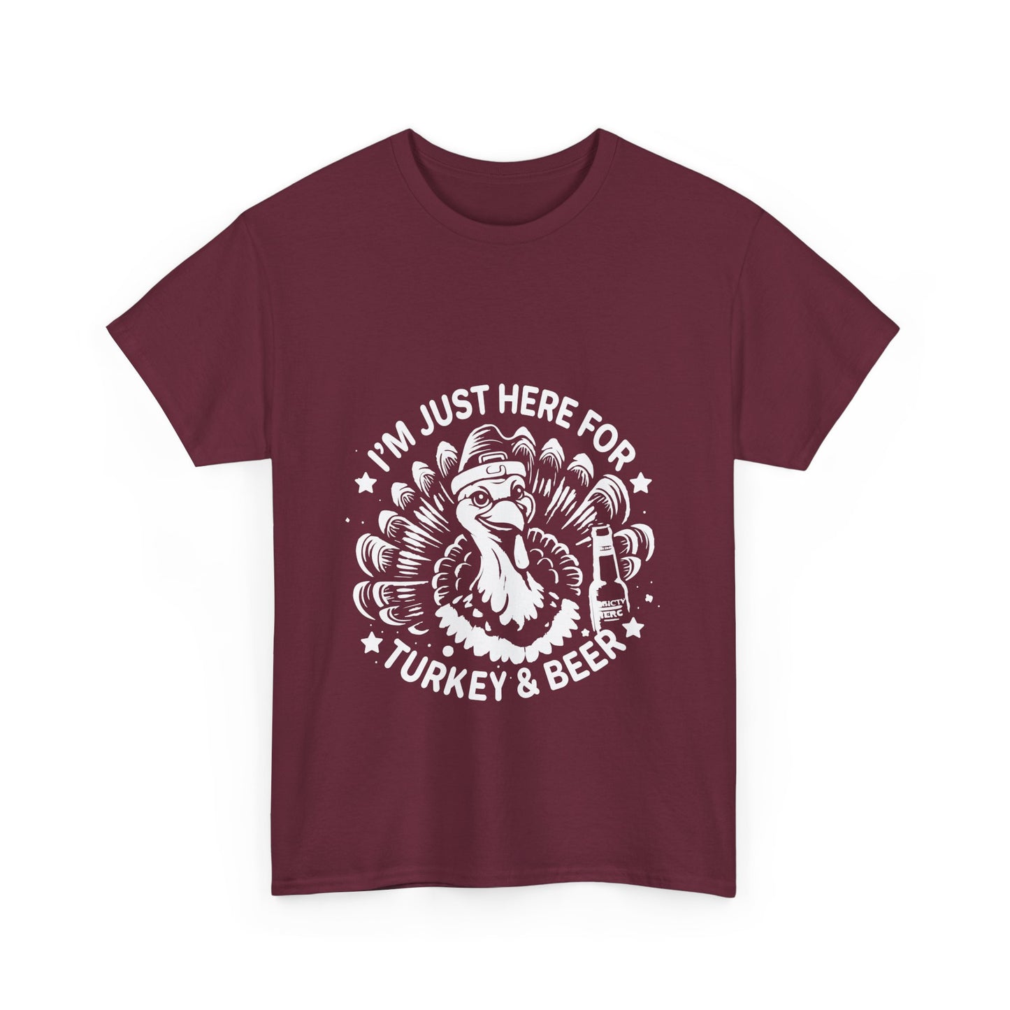Turkey and Beer T-Shirt - Funny Thanksgiving Drinking Tee