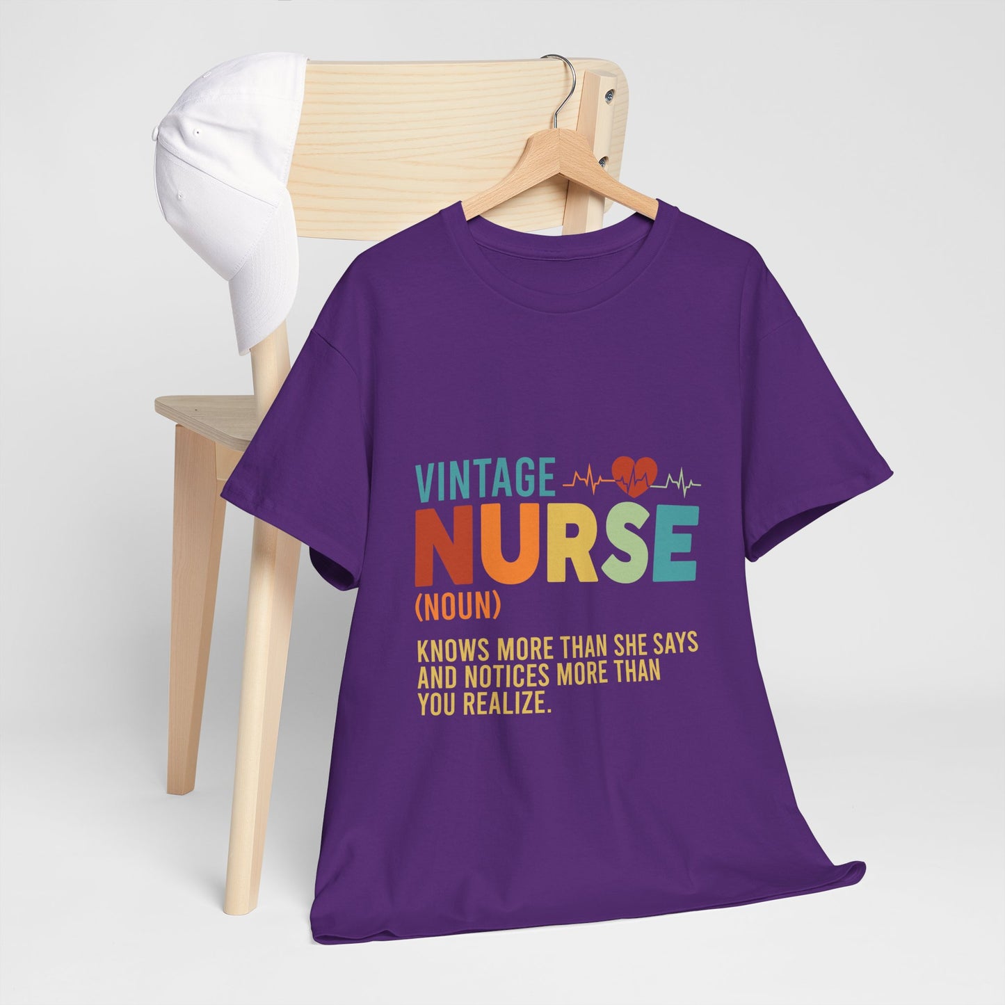 Vintage Nurse Shirt - Knows More Than She Says Tee