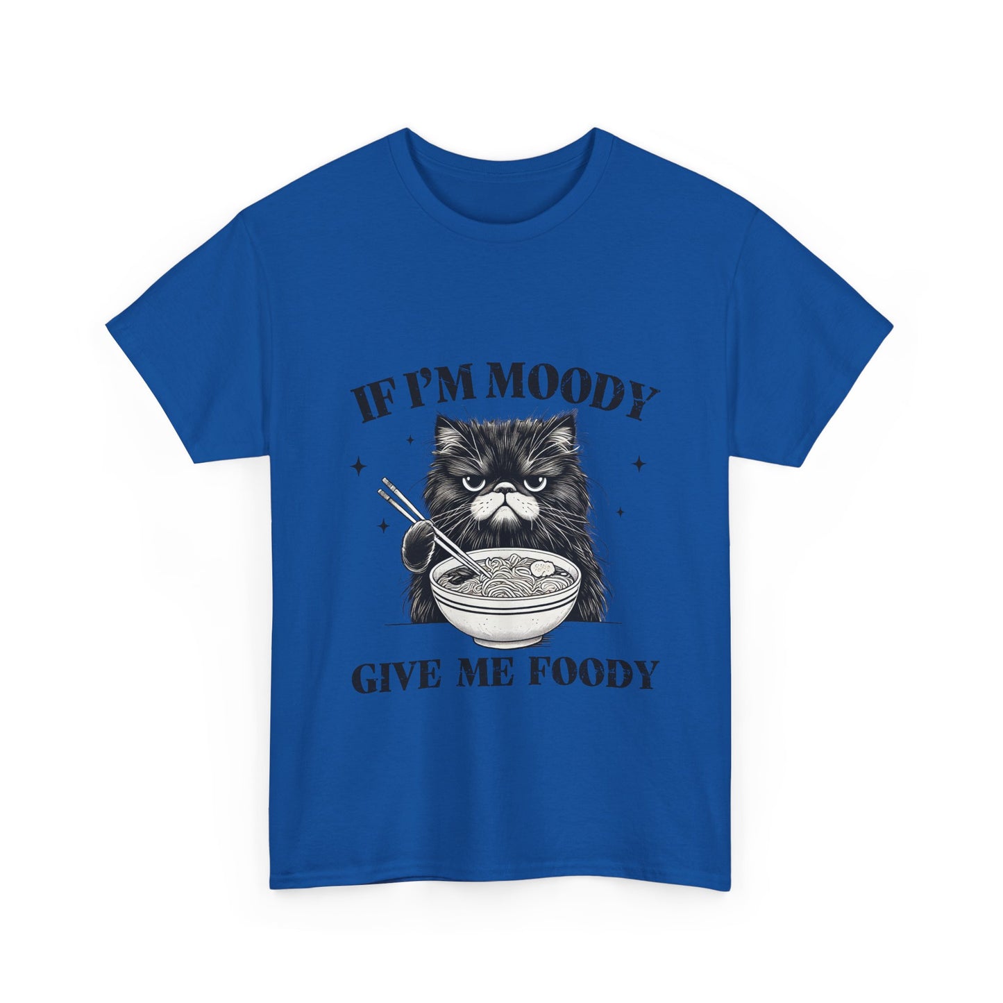 Grumpy Ramen Cat T-Shirt - Moody Kitty Noodles Tee