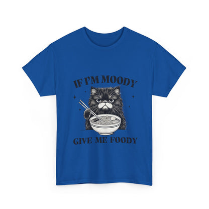 Grumpy Ramen Cat T-Shirt - Moody Kitty Noodles Tee