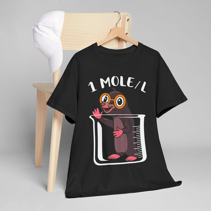 1 MOLE/L Shirt - Funny Chemistry Pun Tee, Science Nerd Gift