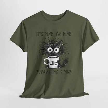 Caffeine Chaos Monster T-Shirt - Funny Coffee Tee