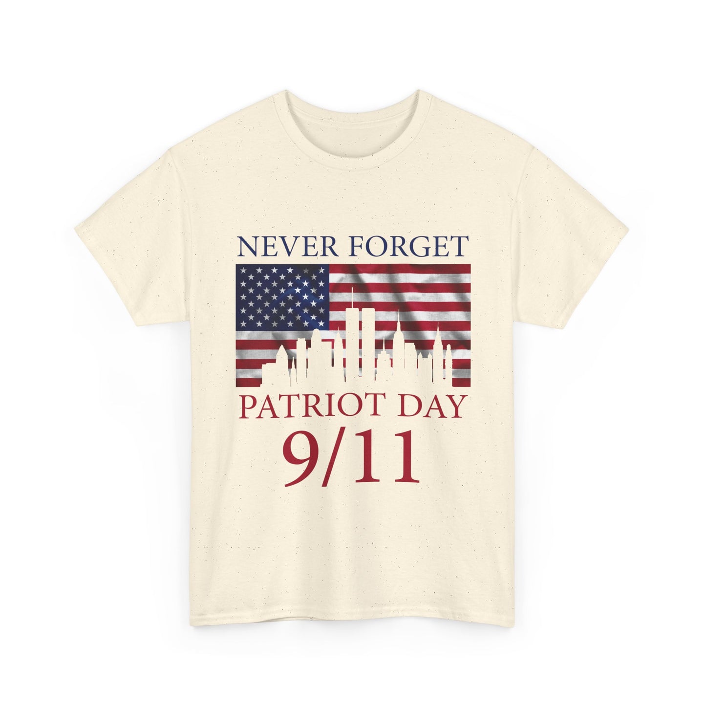 Patriot Day 9/11 T-Shirt - Never Forget American Flag NYC Memorial Tee