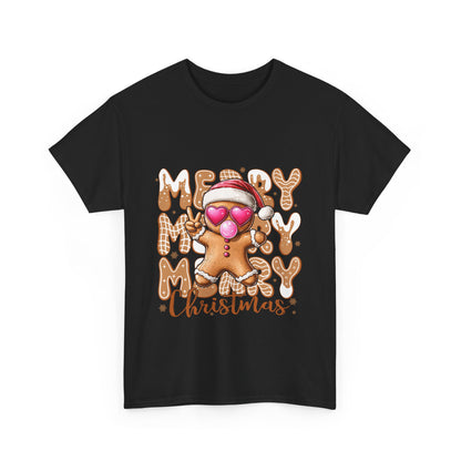 Merry Christmas Gingerbread T-Shirt - Funny Holiday Cookie Tee