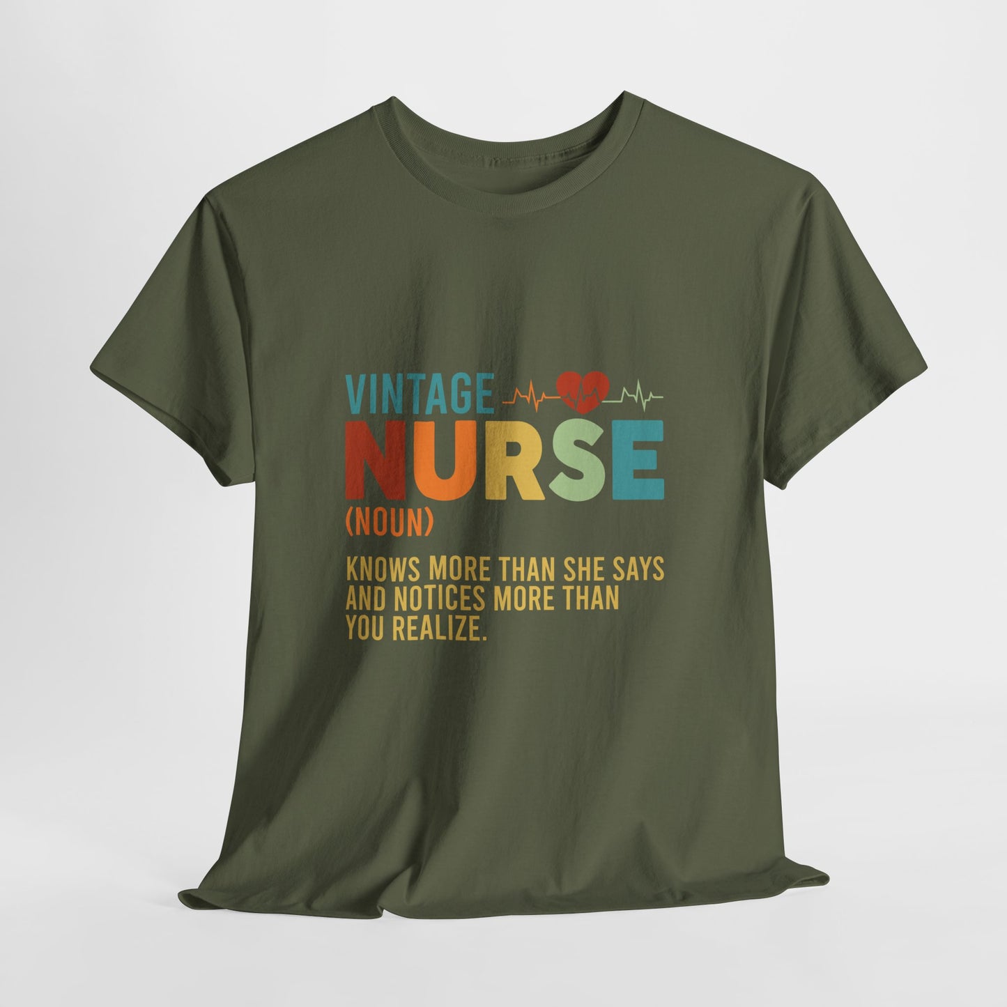 Vintage Nurse Shirt - Knows More Than She Says Tee