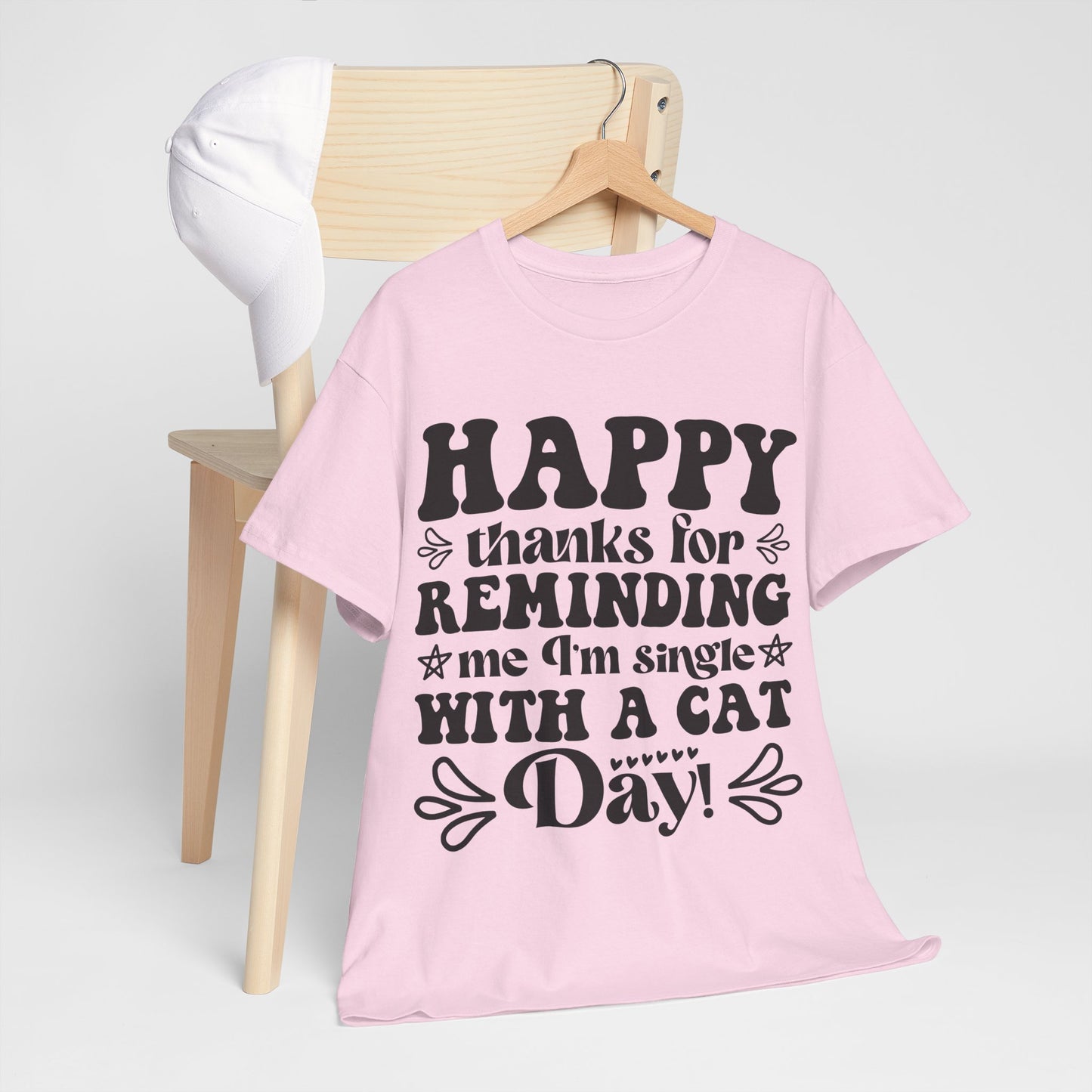 Cattitude Cat T-Shirt - Minimalist Sassy Line Art Tee