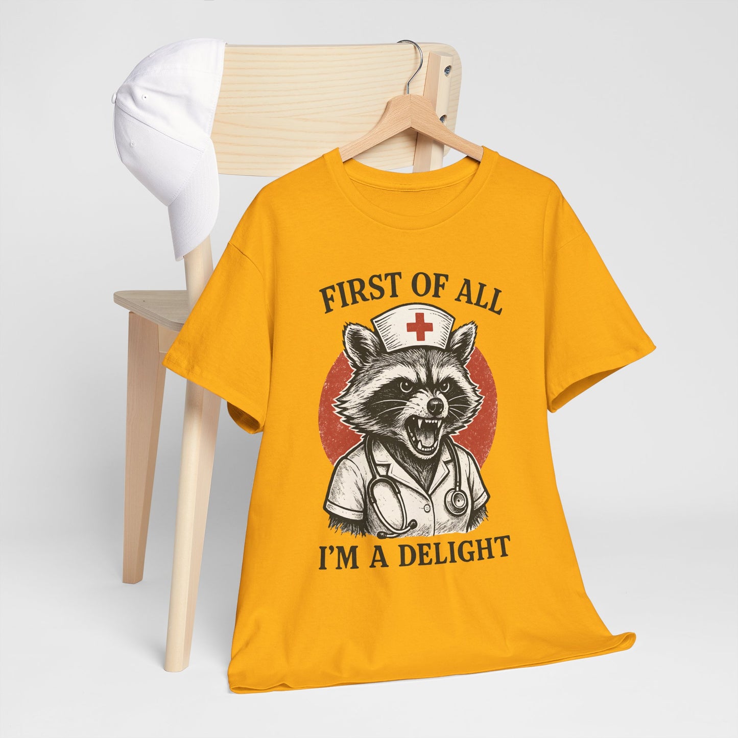 Nurse Raccoon I’m a Delight Shirt - Funny Night Shift Tee