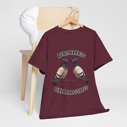 Drohnen laden Shirt - Lustiges Taubenkamera-Meme-T-Shirt