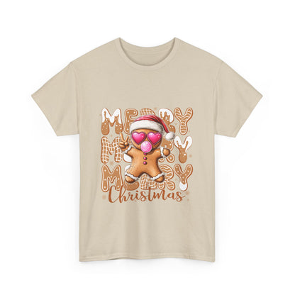 Merry Christmas Gingerbread T-Shirt - Funny Holiday Cookie Tee