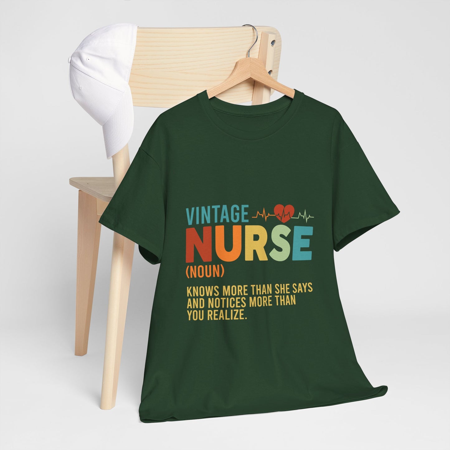 Vintage Nurse Shirt - Knows More Than She Says Tee